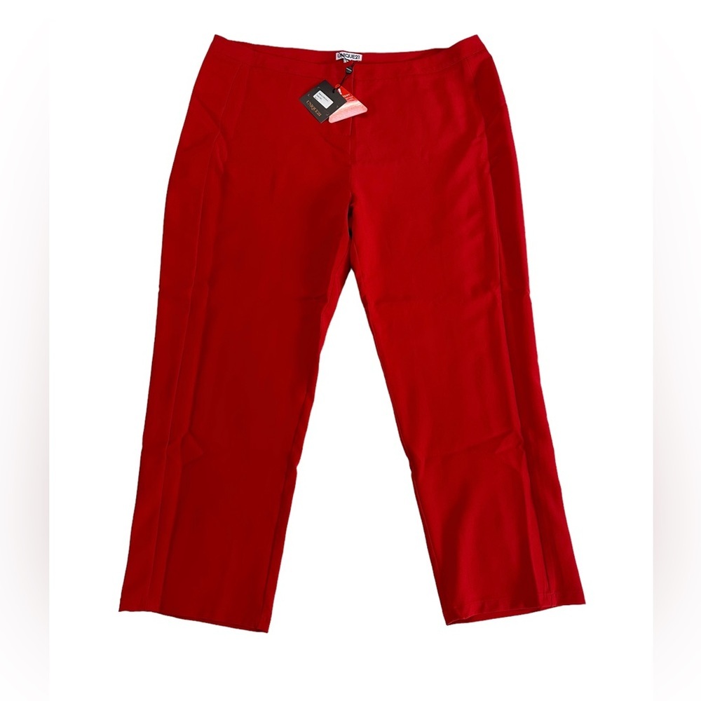 Unique 21 Red Long Curve Pants Size 20